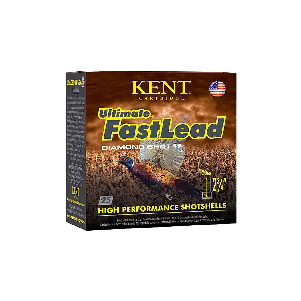 Ammunition Kent Cartridge Ready Series 20Gauge2.75" Ultimate Fast Lead Upland 20ga 2 3/4" 1oz #6 1255fps 25RD • Model: Ready Series